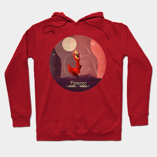 Flamenco Dancer Hoodie by WK Designs